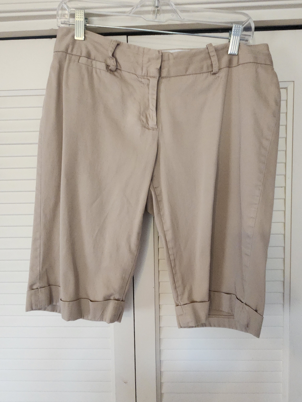 The Limited Taupe Knee-Length Bermuda Shorts- Vintage